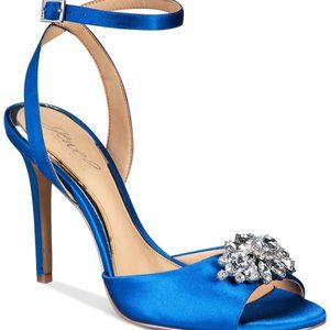 Jewel Badgley Mischka Womens JESSA Stilettos Peep Toe Pumps